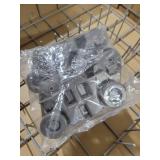2025 UPGRADED W10728159 Dishwasher Lower Rack Replacement W10525646,Compatible with Kitchenaid Kenmore Whirlpool Maytag Dishwasher Bottom Rack Parts KDFE104DSS4/KDTE104ESS4,Comes 4pcs WP3376961 Roller