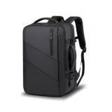 Travel Laptop Backpack 36-55L Expandable 15.6inch Laptop Backpack Usb Charging Port Lightweight (Black