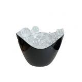 Insulated Ice Bucket for Parties 8L, Large Champagne Bucket for Cocktail Bar, Acrylic Ice Bucket (Black)