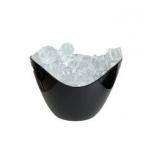 Insulated Ice Bucket for Parties 8L, Large Champagne Bucket for Cocktail Bar, Acrylic Ice Bucket (Black)