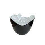 Insulated Ice Bucket for Parties 8L, Large Champagne Bucket for Cocktail Bar, Acrylic Ice Bucket (Black)