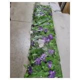 1PCS Expandable Fence Privacy Screen Artificial Ivy Fence with Realistic Green Leaves Flowers Durable Privacy Screen for Garden, Balcony or Outdoor Decoration