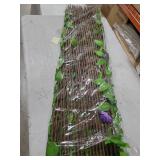 1PCS Expandable Fence Privacy Screen Artificial Ivy Fence with Realistic Green Leaves Flowers Durable Privacy Screen for Garden, Balcony or Outdoor Decoration