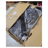 15 Panels Dog Fence Outdoor for Yard, 33 in(H) X 36 ft(L) Decorative Garden Fence Rustproof No Dig Animal Barrier Fencing Metal Wire Panel Border Patio Rabbits Ground Stakes Fencing