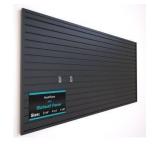 NeatiEase Slatwall Panel Wall Storage Systems, 4 x 8ft Slat Wall Paneling Garage Wall Organizer, Heavy Duty Wall Mounted PVC Wall Rack (Black)