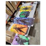 Oil Painting Canvas Framed Art Anime Dbs Frieza Warrior Ssj God Beerus Colorful Set of 5