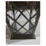 SHYMERY Solar Lantern,Outdoor Garden Hanging Lanterns,2 Pack 14 Inch Lasts 3X Longer 10 lumens Waterproof LED Flickering Flameless Candle Mission Lights for Table,Outdoor,Party Decorative