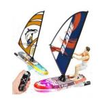 DEERC 2 Pack Remote Control Boat for Kids,2.4Ghz RC Sailboat with LED Lights for Pools,Lake and Bathtub,Summer Outdoor Water Toys Never Capsize Gift for Kids Boys Girls