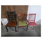 (3) Vintage chairs