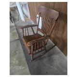 Wooden rocking chair