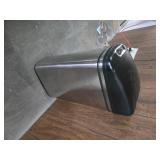 Metal trashcan