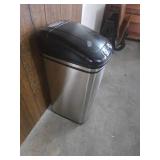Metal trashcan