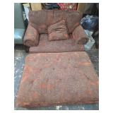 Large armchair w/large ottoman