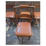 Traditional Wooden Dining Chairs with Turned Spindles
