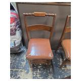 Traditional Wooden Dining Chairs with Turned Spindles
