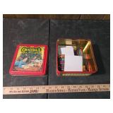 1942 Crayola Christmas Tin with Crayons