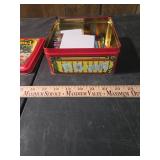 1942 Crayola Christmas Tin with Crayons