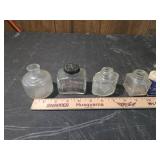 Collection of Early Glass Ink Bottles
