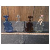Decorative Glass Violin Bottles Collection