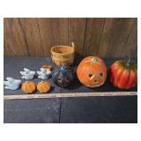 Halloween Decorative Bundle with Happy Harvest Basket