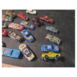 Collection of NASCAR Diecast Racing Cars with Cadbury Tin