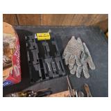 Mixed Tool Lot with Battery Pack and Work Gloves