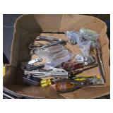 Mixed Tool Lot with Battery Pack and Work Gloves
