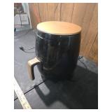 Black and gold air fryer