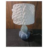 Mid-Century Modern Table Lamp with Textured Shade