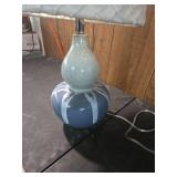 Mid-Century Modern Table Lamp with Textured Shade