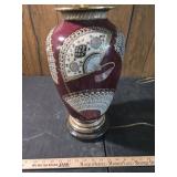 Decorative Asian Fan Design Table Lamp
