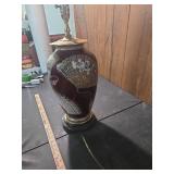 Decorative Asian Fan Design Table Lamp