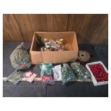 Craft Supply Lot - Holly Berries and Floral Materials