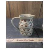 Heart Pattern Ceramic Creamer