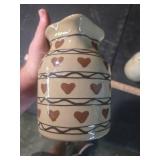 Heart Pattern Ceramic Creamer