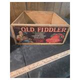 1940s Old Fiddler & PEP Produce Wooden Crates