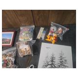 Mixed Craft Supply Lot with Garden of the Gods Print