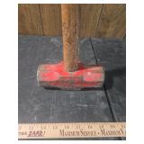 Red 10 lb Sledgehammer with Wood Handle