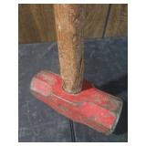 Red 10 lb Sledgehammer with Wood Handle
