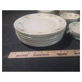 Fine China Dinnerware Set with Floral Pattern