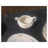 Fine China Dinnerware Set with Floral Pattern