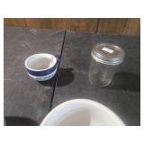 Restaurant-Style White Coffee Cups Set with Bonus Mason Jar