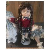 Collectible Porcelain Doll Set - Traditional Dress Collection