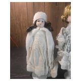 Collectible Porcelain Doll Set - Traditional Dress Collection