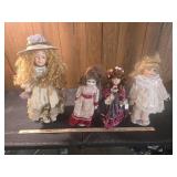 Collection of Decorative Porcelain Dolls