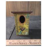 1920s German Tin Mechanical Bird House Bank