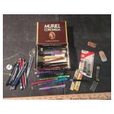 Muriel Coronella Miniature Cigar Box with Writing Instruments Collection