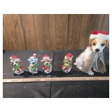Holiday Puppy Figurine Collection