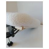 Cat Desk Bed-The Ideal Cat Bed for Desk 90Â° Foldable Space Saving Design for Cats to RestâCreates The Perfect Cozy Resting Place for Cats up to 44 Lbs(White)