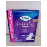 FACTORY SEALED - TENA Sensitive Care Overnight Pads - 45 Count